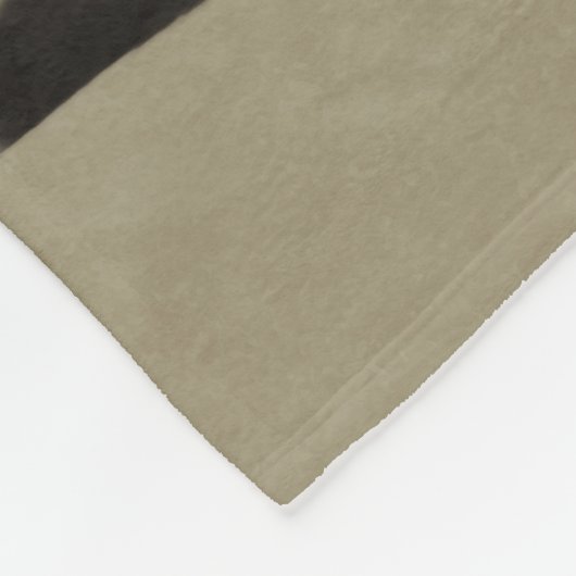 Schwarzer Schäferhund-Hund - GSD Fleecedecke (Ecke)