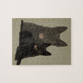 Schwarzer Schäferhund-Hund - GSD Puzzle (Horizontal)