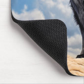 Schwarzer Schäferhund Mousepad (Ecke)