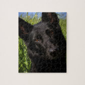 schwarzer Schäferhund Puzzle (Vertikal)