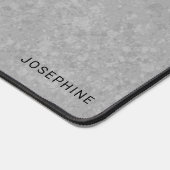 Schwarzer Schäferkopf und Individuelle Name auf Gr Schreibtischunterlage (Ecke)