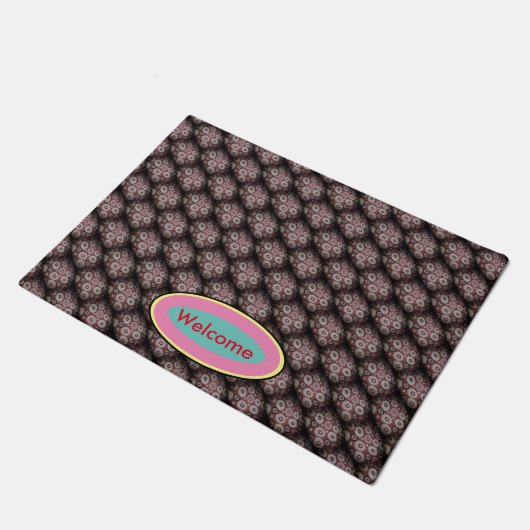 Schwarzer Schatten Fußmatte (Schrägansicht)