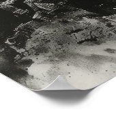 Schwarzer Schatten und schlankes Monster-Terror-Po Poster (Ecke)