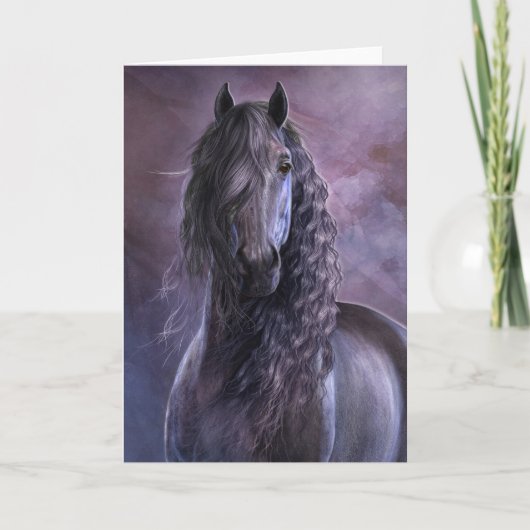 Schwarzer Schattennotecard Karte (Vorderseite)