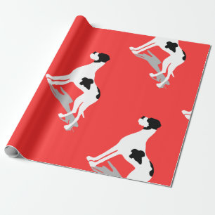 Schwarzer Schecke Deutsche Dogge Geschenkpapier