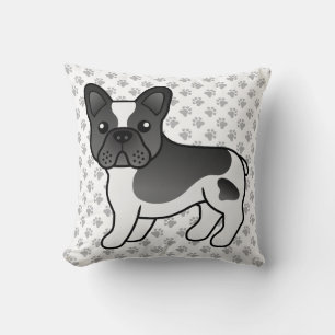 Schwarzer Schecke Französische Bulldogge Süßer Car Kissen