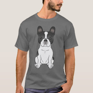 Schwarzer Schecke Französische Bulldogge / süßer H T-Shirt