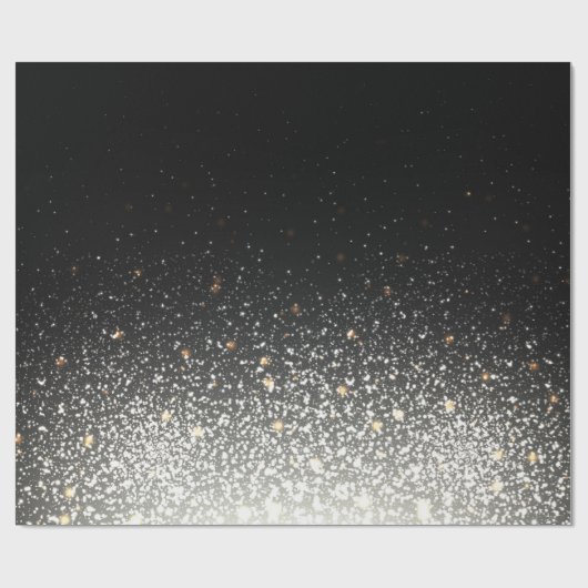 Schwarzer Schein, der Geschenk-Papier einwickelt Geschenkpapier (Flach)