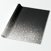 Schwarzer Schein, der Geschenk-Papier einwickelt Geschenkpapier (Ungerollt)