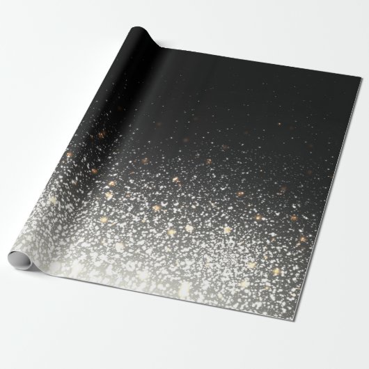 Schwarzer Schein, der Geschenk-Papier einwickelt Geschenkpapier (Ungerollt)