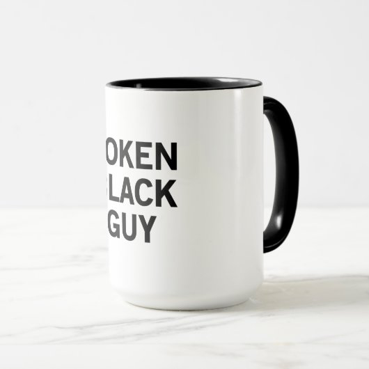 Schwarzer ScheinTyp Tasse (VorderseiteRechts)