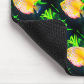 Schwarzer Schellfisch Mousepad (Ecke)