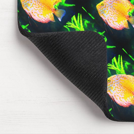 Schwarzer Schellfisch Mousepad (Ecke)