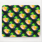 Schwarzer Schellfisch Mousepad (Vorne)