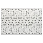 Schwarzer Schere Frame Haar Styllist Name hinzufüg Stoff (Fat Quarter (45,7 x 55,9 cm))