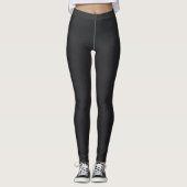 Schwarzer Schiefer Leggings (Vorderseite)