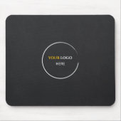 Schwarzer Schiefer Mousepad (Vorne)