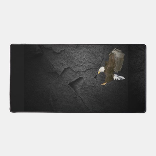 Schwarzer Schiefergestein mit Adler Schreibtischunterlage (Vorderseite)