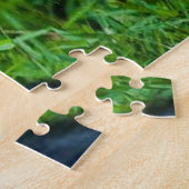 Schwarzer Schimpanse in freier Wildbahn Puzzle (Seite)