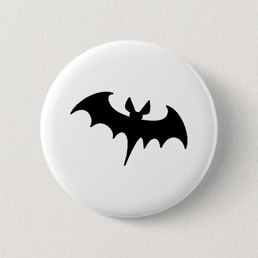 Schwarzer Schläger Button (Vorderseite)