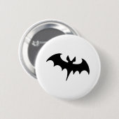 Schwarzer Schläger Button (Vorne & Hinten)