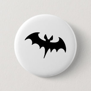 Schwarzer Schläger Button