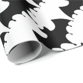 Schwarzer Schläger Geschenkpapier (Rolleneckpunkt)