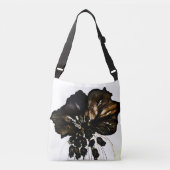 Schwarzer Schläger kreuzen vorbei Umhängetasche Tragetaschen Mit Langen Trägern (Vorderseite)