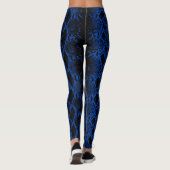 Schwarzer Schlange Leggings (Rückseite)
