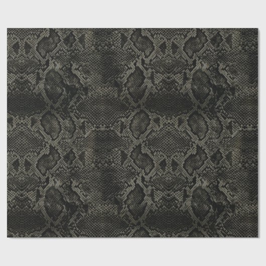 Schwarzer Schlangendruck Geschenkpapier (Flach)