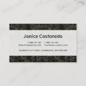 Schwarzer Schlangendruck Visitenkarte (Rückseite)