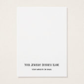 Schwarzer Schlichter, benutzerdefinierter Ohrkarte (Rückseite)