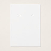 Schwarzer Schlichter, benutzerdefinierter Ohrkarte (Vorderseite)