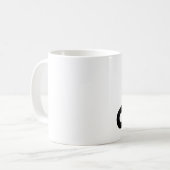 Schwarzer Schlüssel Kaffeetasse (Vorderseite Links)