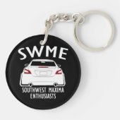 Schwarzer Schlüsselanhänger (Rückseite)