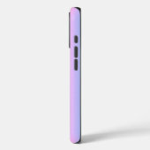 Schwarzer Schmetterling auf Pastell Rainbow Case-Mate iPhone Hülle (Rückseite / Links)