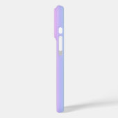 Schwarzer Schmetterling auf Pastell Rainbow Case-Mate iPhone Hülle (Rückseite / Links)