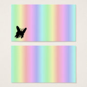 Schwarzer Schmetterling auf Regenbogen (Vorne & Hinten)