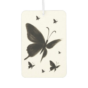 Schwarzer Schmetterling – Elegantes Flügeldesign a Autolufterfrischer