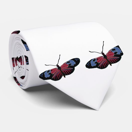 Schwarzer Schmetterling Krawatte (Gerollt)