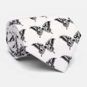 Schwarzer Schmetterling Krawatte (Gerollt)