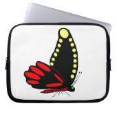 Schwarzer Schmetterling Laptop-Sieb Laptopschutzhülle (Vorderseite)