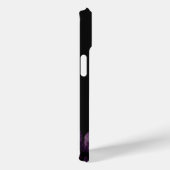 Schwarzer Schmetterling Lila Blume Case-Mate iPhone Hülle (Rückseite / Rechts)