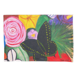 Schwarzer Schmetterling - Pillowcase Kissenbezug