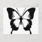 Schwarzer Schmetterling Postkarte (Vorderseite)