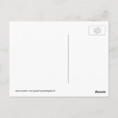 Schwarzer Schmetterling Postkarte (Rückseite)