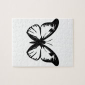 Schwarzer Schmetterling Puzzle (Horizontal)