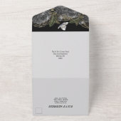 Schwarzer Schmetterling Rose Blumenschmuck  All In One Einladung (Außenbereich)