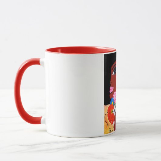 Schwarzer Schmetterling - Tasse (Links)