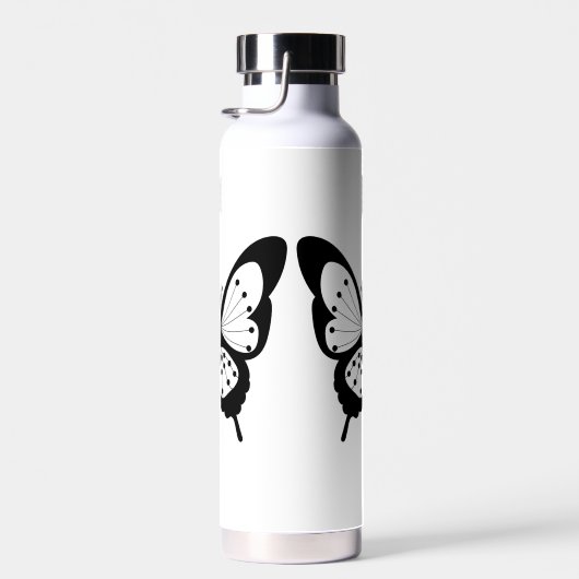 Schwarzer Schmetterling Trinkflasche (Rechts)